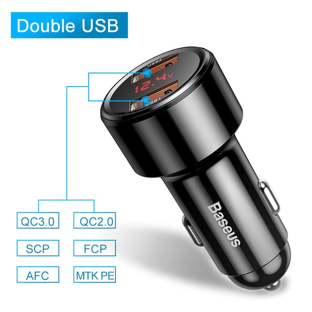 Baseus Quick Charge 4.0 3.0 Car Charger